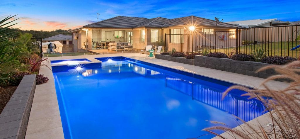 Home with a pool - Gibson Family Pools Port Macquarie