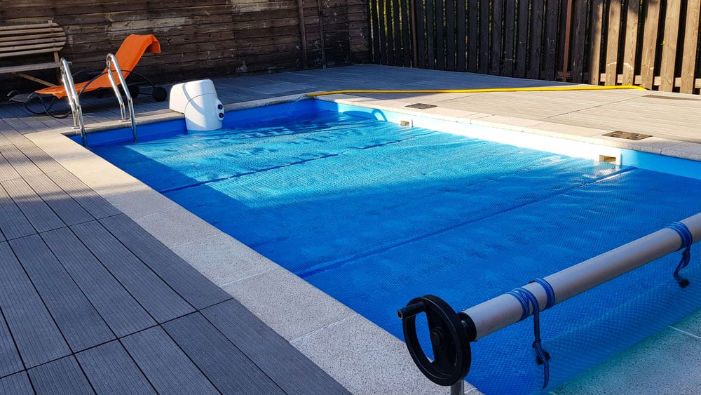 Fibreglass Pool With Pool Cover